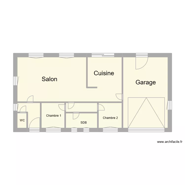 Bloemmaert. Plan de 7 et 44 m² Bloemmaert. Plan de 7 et 44 m²
