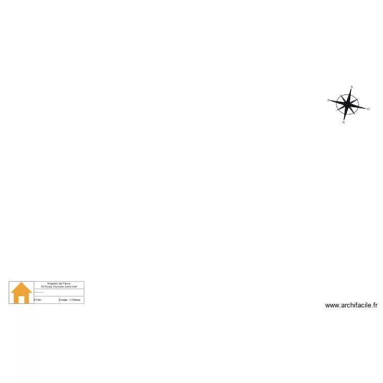 plan vierge avec Boussole. Plan de 