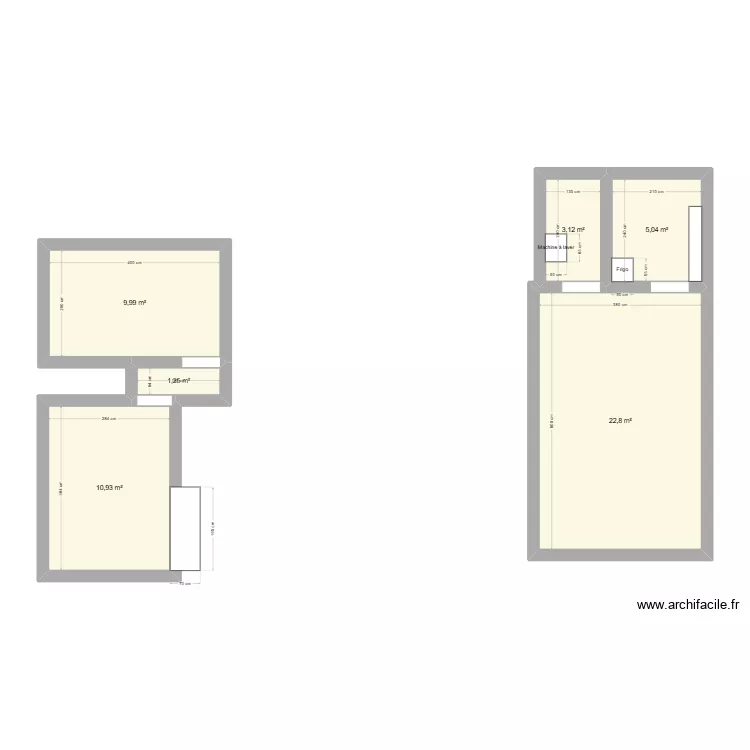 Maison Compi&egrave;gne. Plan de 