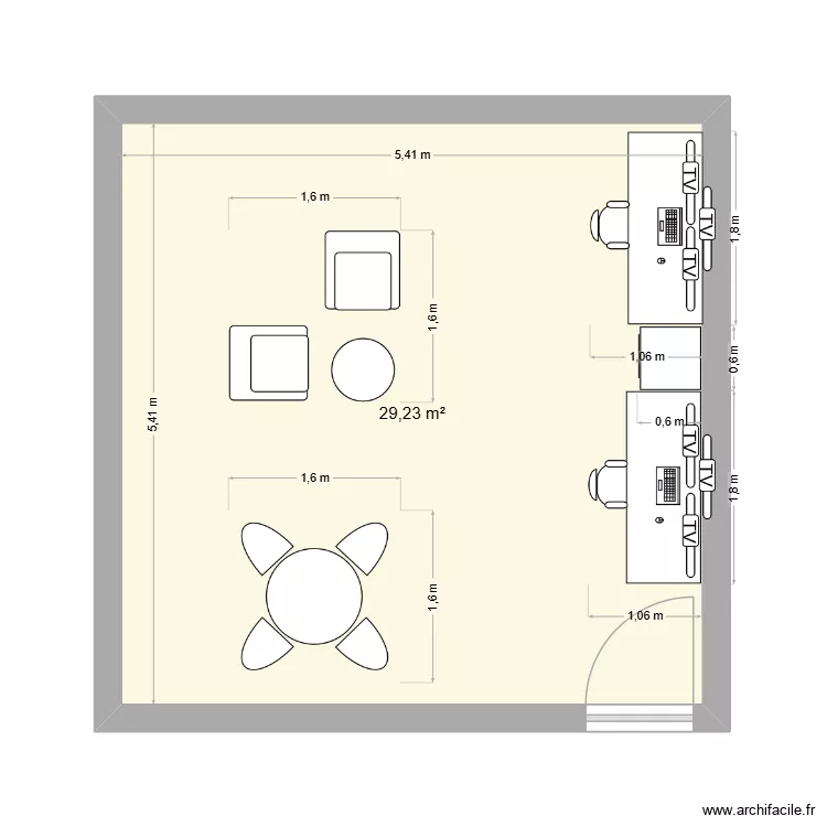 maison. Plan de 1 pièce et 29 m² maison. Plan de 1 pièce et 29 m²