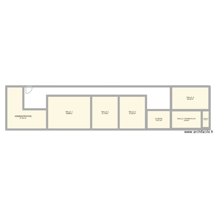 CENTRE EDUCASER CHOISY LE ROI. Plan de 8 pièces et 150 m2