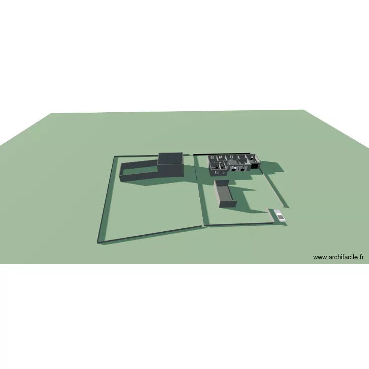 essai. Plan de 11  et 190 m²