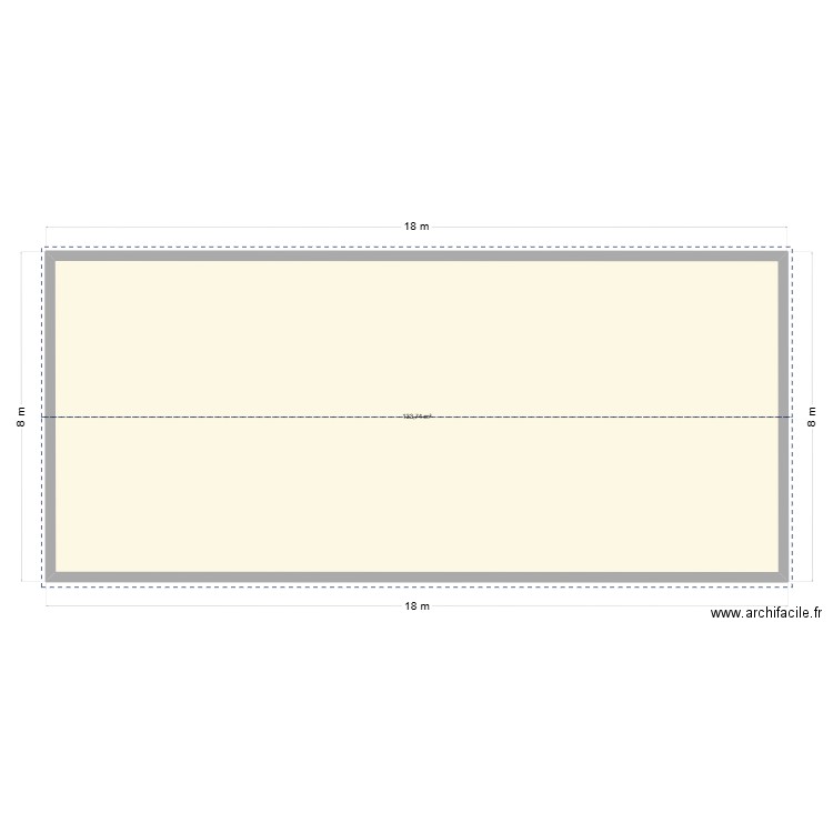 garage. Plan de 2 pièces et 268 m2