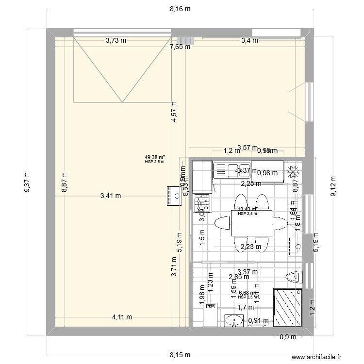 atelier 1. Plan de 0 pièce et 0 m2