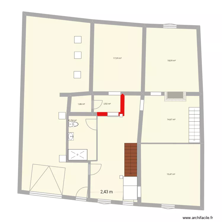 atti RDC SDB avril 2026. Plan de 9  et 572 m²