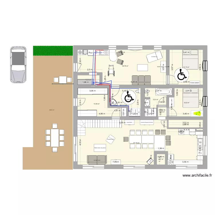 8 route de la croix des hètres maison principale plomberie. Plan de 25 Pièces et 286 m² 8 route de la croix des hètres maison principale plomberie. Plan de 25 Pièces et 286 m²