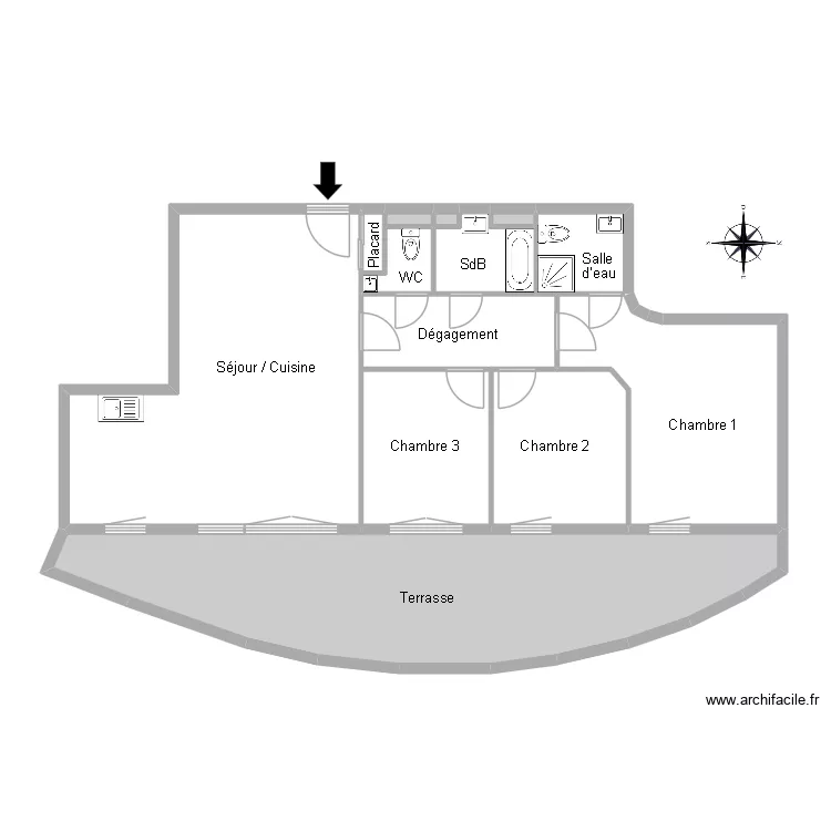 51665 VALETTA. Plan de 12  et 116 m²