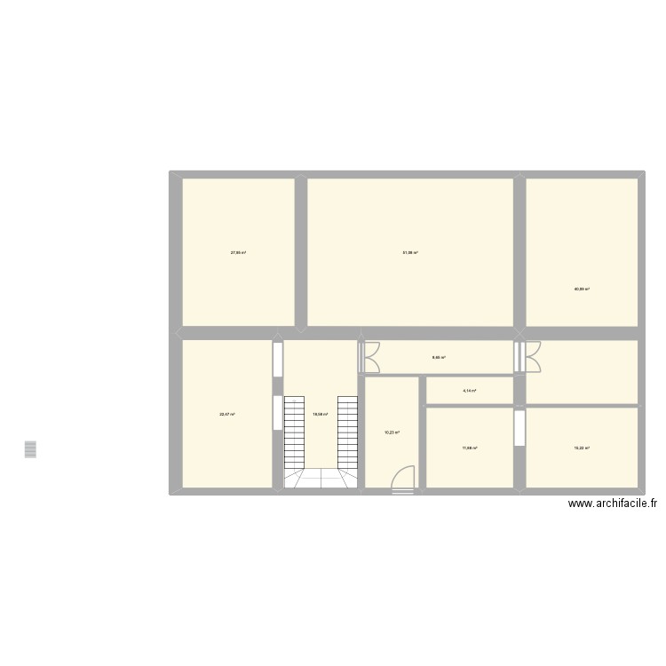 BOUGIVAL. Plan de 10 pièces et 210 m2