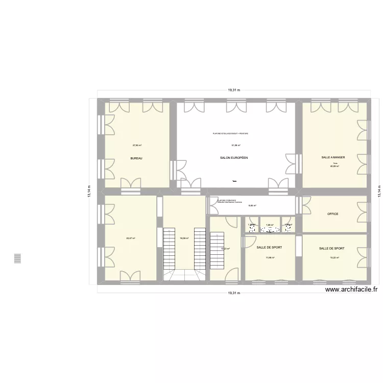 BOUGIVAL. Plan de 