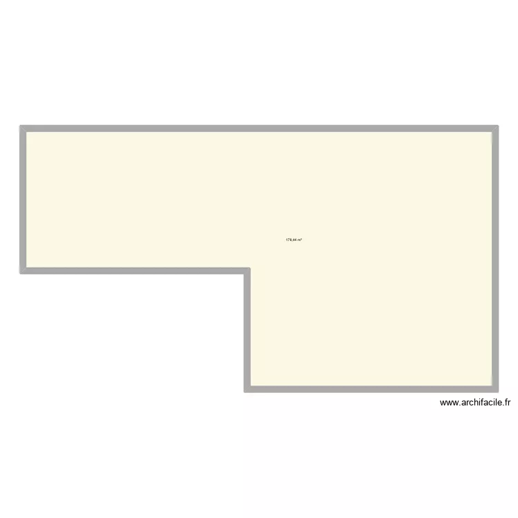 Maison. Plan de 1  et 178 m²