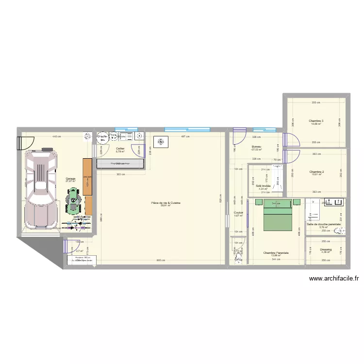 Maison_Ploubezre_V2. Plan de 