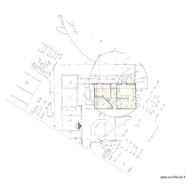 EHPAD 000 avec fond. Plan de 6 pièces et 46 m2