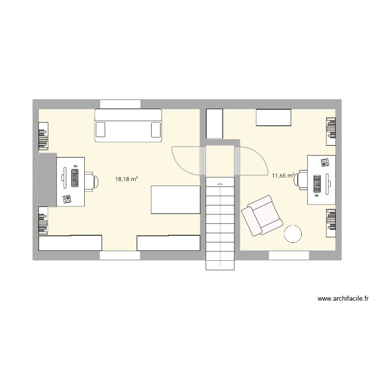 Combles. Plan de 0 pièce et 0 m2