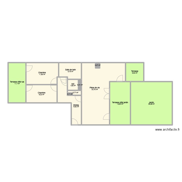 GERARD BONSECOURS. Plan de 28 pièces et 271 m2