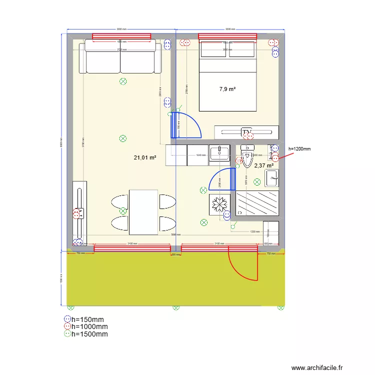 О2Б 2 эл. Plan de 