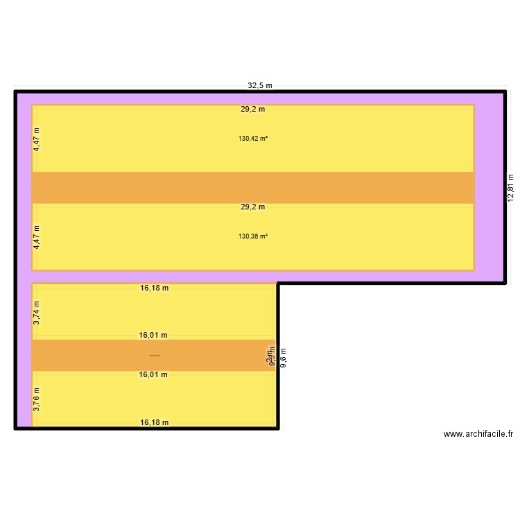 bergerie2. Plan de 4 pièces et 796 m2