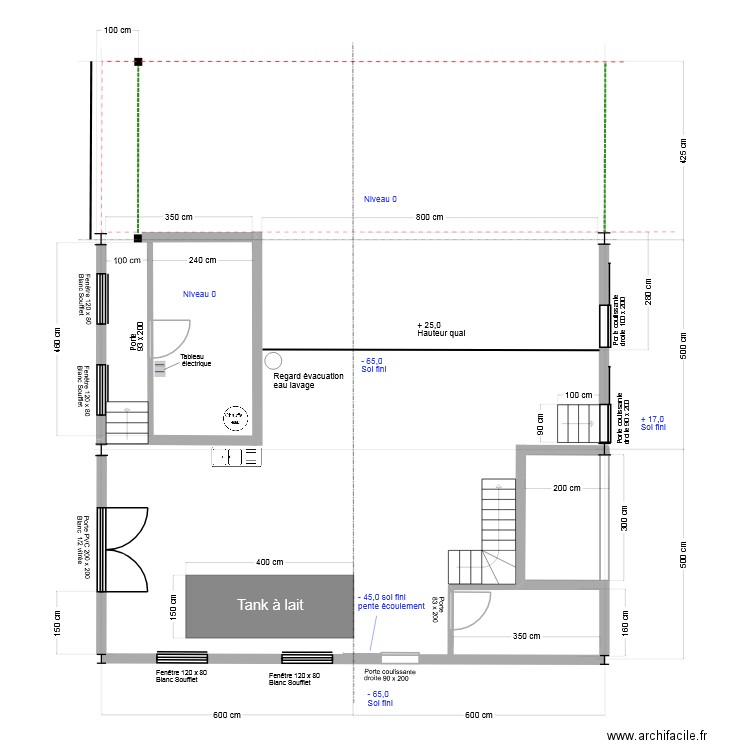 Salle de traite_V2. Plan de 0 pièce et 0 m2