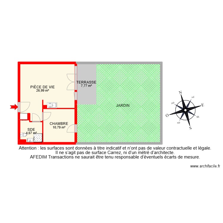 BI 17661 - . Plan de 10 pièces et 136 m2