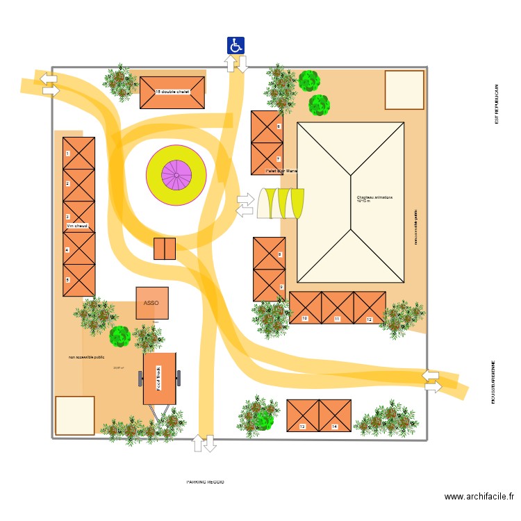 IMPLANTATION MDN 2024 BLD. Plan de 0 pièce et 0 m2