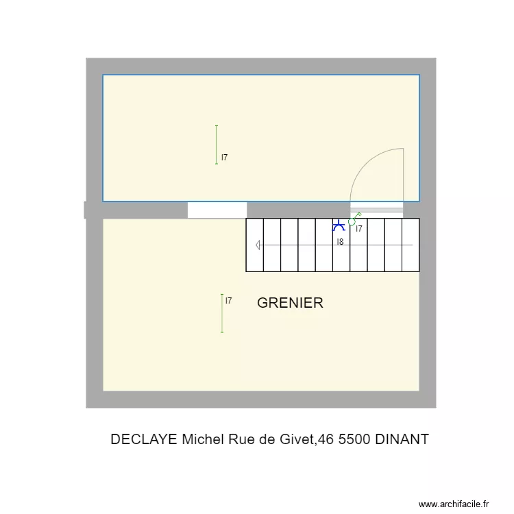 GRENIER L'Orchid&eacute;e. Plan de 