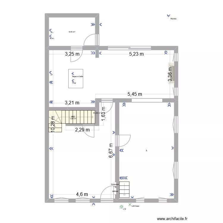 Plan prise et appareil janvier 2026. Plan de 10  et 204 m²