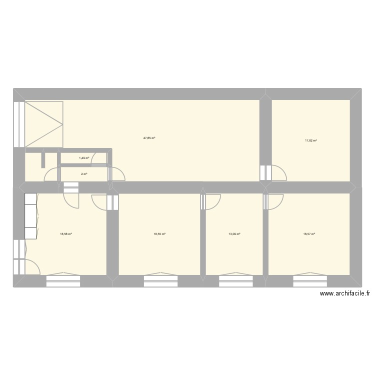 REZ DE CHAUSSéE LANANS. Plan de 8 pièces et 138 m2