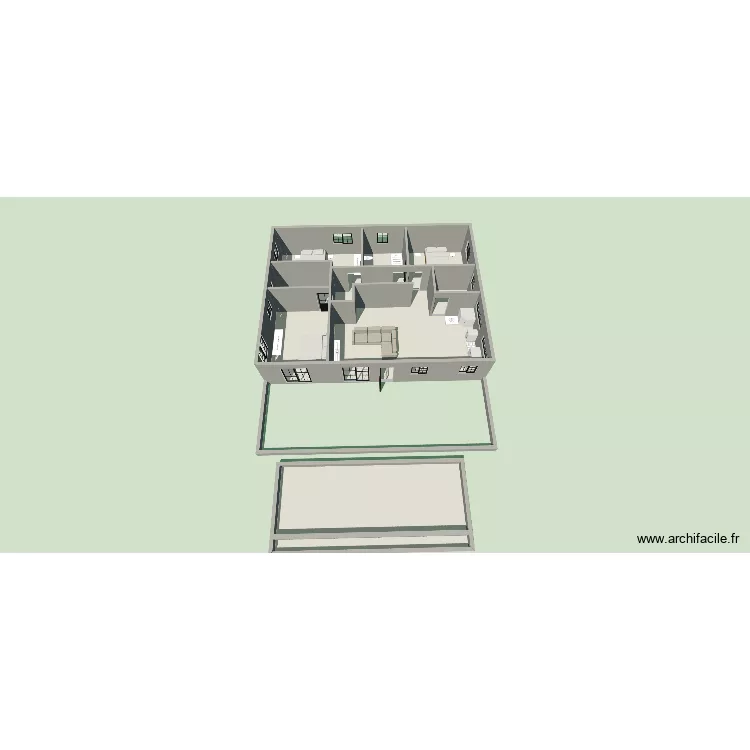 randy 2. Plan de 8 Pièces et 172 m²