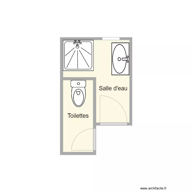 Plan avant travaux Mevel. Plan de 