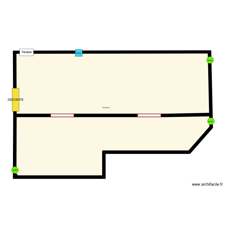 plan vide sanitaire. Plan de 0 pièce et 0 m2