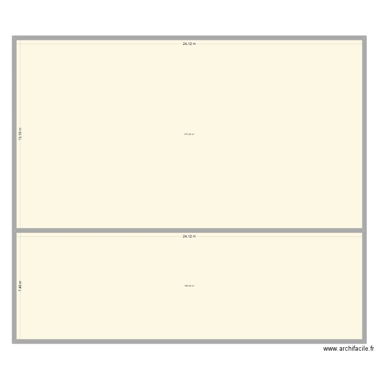 USINE NOUVELLE. Plan de 2 pièces et 498 m2