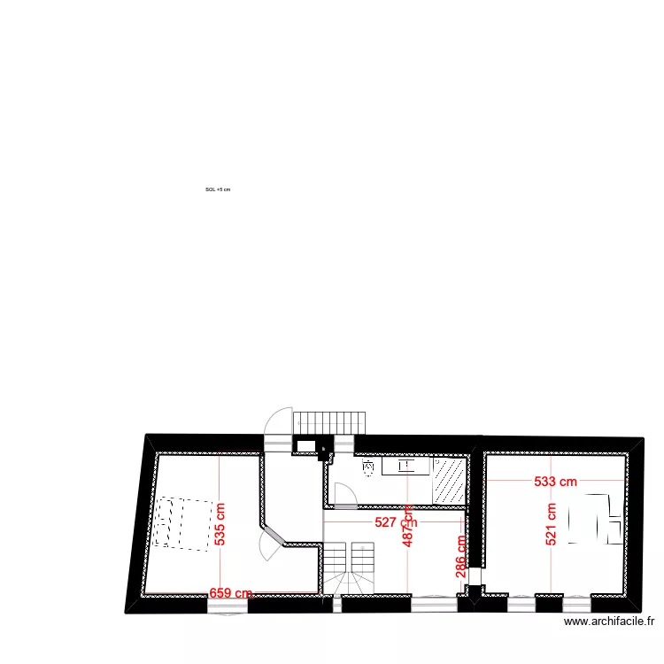 13 pl de l'église ETAGE. Plan de 13 pl de l'église ETAGE. Plan de
