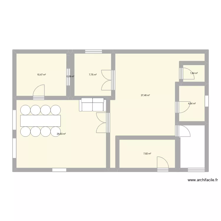 Mohamed tp electricit&eacute;. Plan de 8  et 90 m²