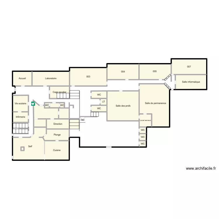 rdc. Plan de rdc. Plan de