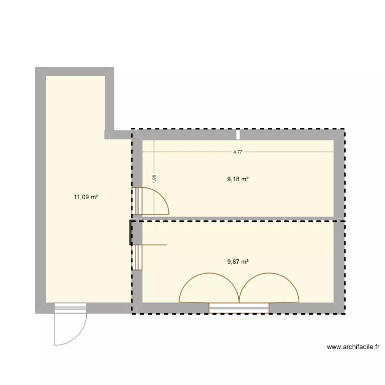 Cafoutch. Plan de 3 et 30 m² Cafoutch. Plan de 3 et 30 m²