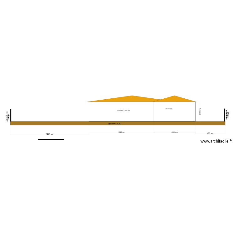 Plan coupe AVANT 2. Plan de 0 pièce et 0 m2