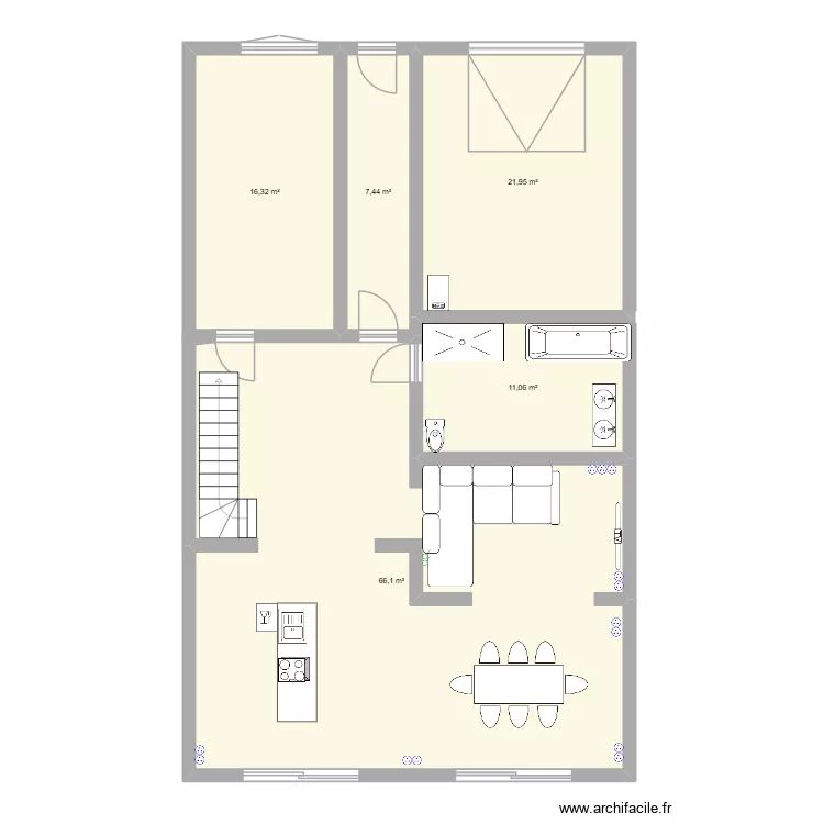 maison. Plan de 