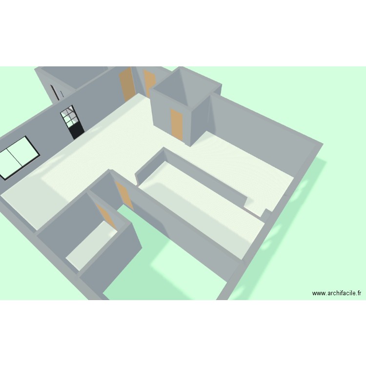 Bhb. Plan de 5 pièces et 102 m2