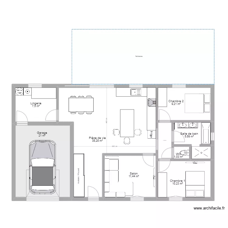 Maison Anjou. Plan de Maison Anjou. Plan de
