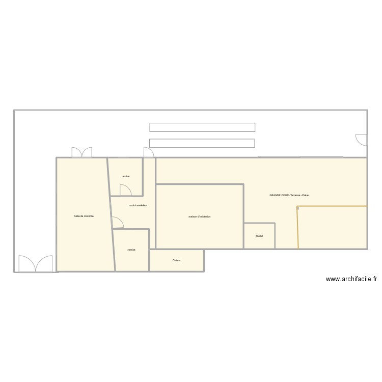 plan ecole. Plan de 8 pièces et 155 m2