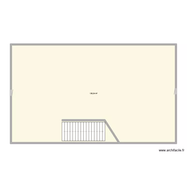 grenier electricit&eacute; et eclairage. Plan de 1  et 130 m²