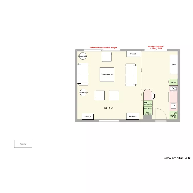 Cuisine arclinea 2 -5. Plan de 