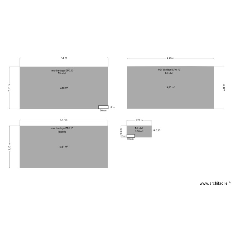 MUR CHATONNIER. Plan de 0 pièce et 0 m2
