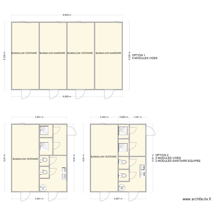 CLUB DE RUDBY. Plan de 18 pièces et 113 m2