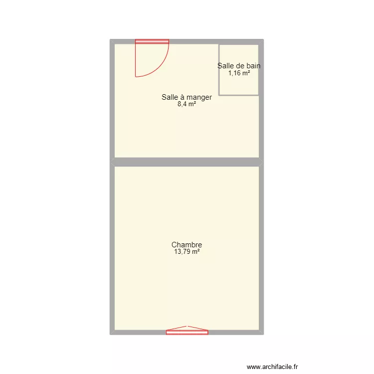 Appartement 6. Plan de 