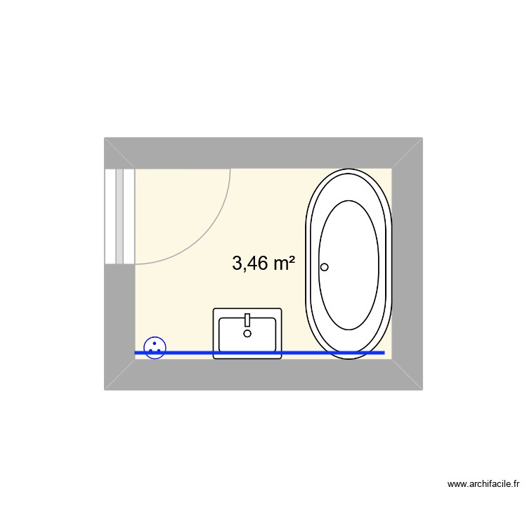 sdb. Plan de 0 pièce et 0 m2