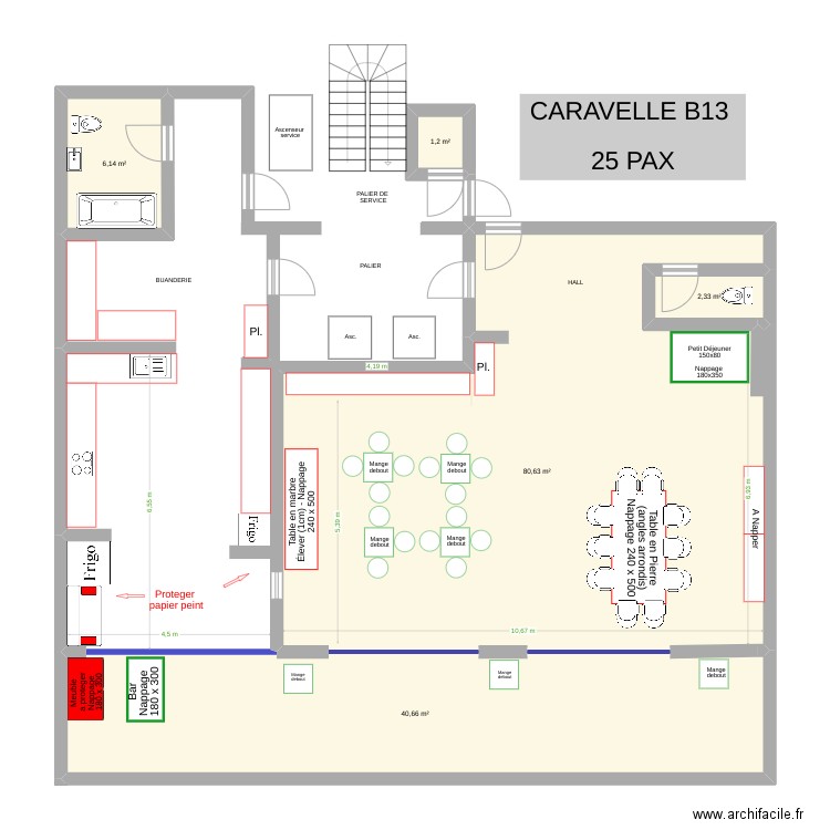 Caravelle B13 def. Plan de 5 pièces et 131 m2