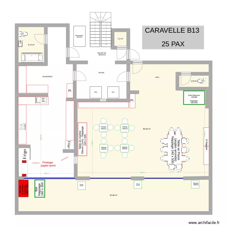 Caravelle B13 def. Plan de 