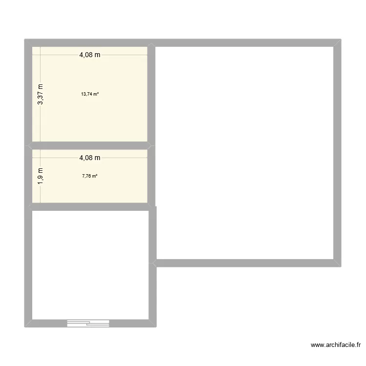 maison compagne. Plan de 2 et 22 m² maison compagne. Plan de 2 et 22 m²