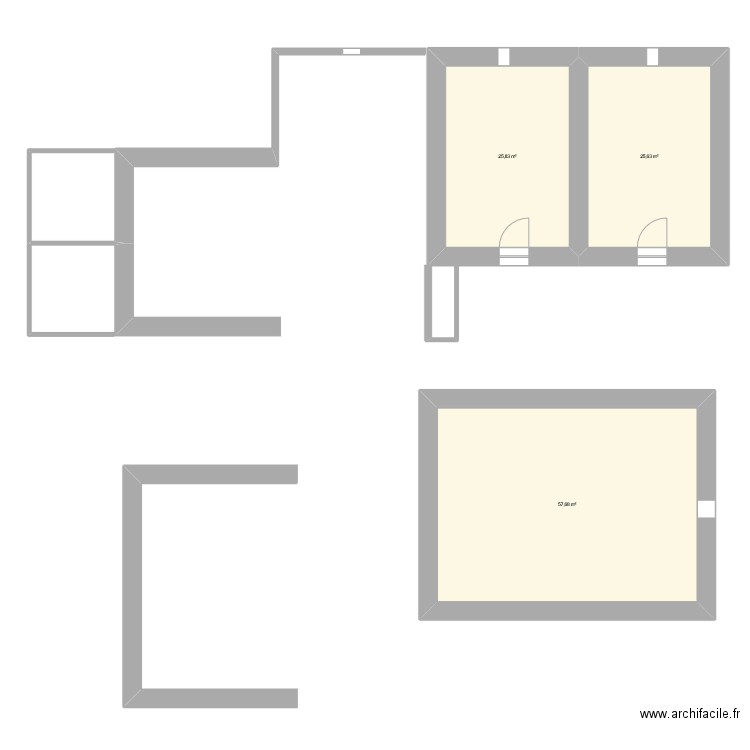 2025-06-19 plan bergerie. Plan de 3 pièces et 109 m2