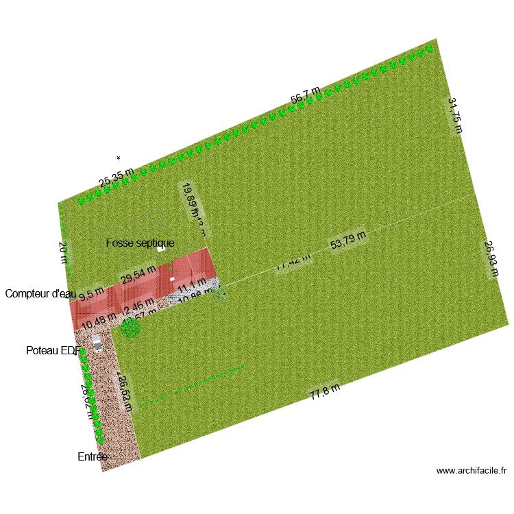 Cadastre BN57 58. Plan de 0 pièce et 0 m2